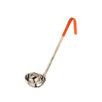 Thumbnail image #1 for Concasse MCCAI08NA 8 oz Stainless Steel Ladle with Orange Plastic Handle Case of 120