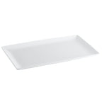 Thumbnail image #1 for CAC China Niagara NGA-541 Porcelain Rectangular Deep-Rim Platter, 13-1/2"L x 7-7/8"W 1 Dozen