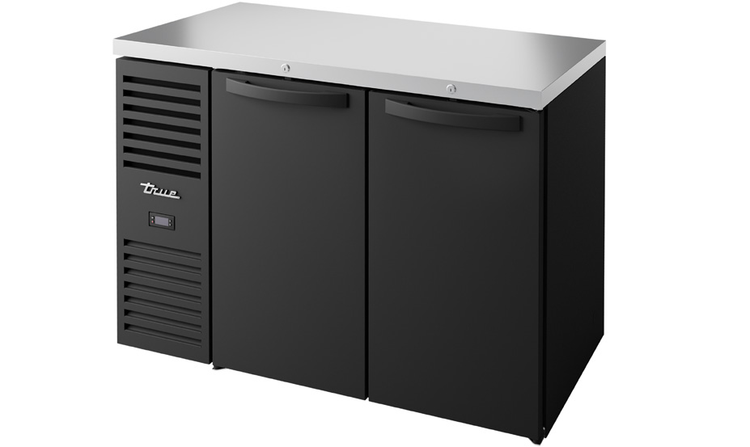 Product image #7 for True Premier Bar Two-Section 48-Inch Refrigerated Back Bar Cooler with Solid Hinged Locking Doors and Stainless Steel Top