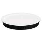 Thumbnail image #1 for G.E.T. Frilich Picknick 3255051 Round Cold Food Display Set, 16-1/10" Dia. x 2-3/4"H, White China Plate, Cooling Pack, Insulated Basin