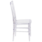 Thumbnail image #2 for Flash Furniture Flash Elegance BH-H007-CRYSTAL-GG Crystal Ice Polycarbonate Stacking Chiavari Chair