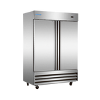 Thumbnail image #1 for Norpole, Inc. NP2F Two-Section Reach-In Freezer, 48 cu. ft., 2 Solid Hinged Doors, Stainless Steel Front & Sides, Stainless Steel Interior