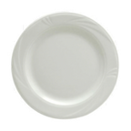Thumbnail image #1 for 1880 Hospitality Arcadia by Oneida® R4510000152 Porcelain Plate, 10-5/8-inch Round, Medium Rim, Embossed, Bright White 1 Dozen