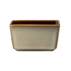 Thumbnail image #1 for 1880 Hospitality Rustic by Oneida® L6753066980 Porcelain Rectangular Sugar Packet Holder, 3-3/4", Two-Tone Glaze Case of 2 Dozen