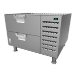 Thumbnail image #1 for Hestan HFBS48 48" Stainless Steel Freezer Base with Self-Contained Refrigeration and Removable Drawers