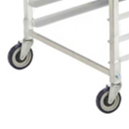 Thumbnail image #1 for 1880 Hospitality Focus Foodservice FBRCST5S 5-Inch Swivel Stem Caster, Non-Marking Polyurethane, Black Case of 4