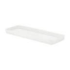 Thumbnail image #1 for Global Tableware Collective Dalebrook, Kata DBTW4238 Rectangular Melamine Buffet Crock, 1.75 qt, White, 20-1/2 x 6-7/8 x 1-5/8 in