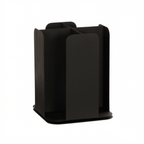 Thumbnail image #2 for Cal-Mil Onyx 23845-13 Revolving Cup Holder, Black Powder-Coated Metal, 9.75" Diameter x 12.5"H, Holds Cups up to 4.5" Diameter
