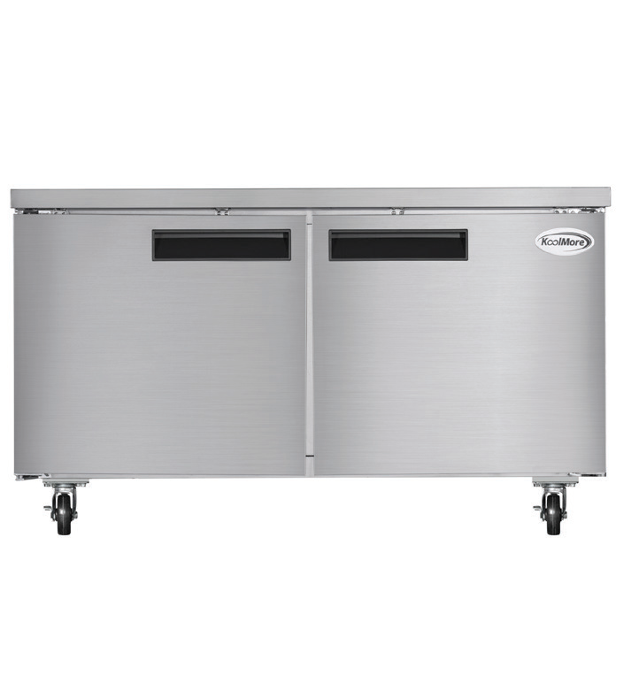 Product image #5 for KoolMore 60-Inch Two-Door Commercial Undercounter Freezer, 15.7 Cu. Ft.