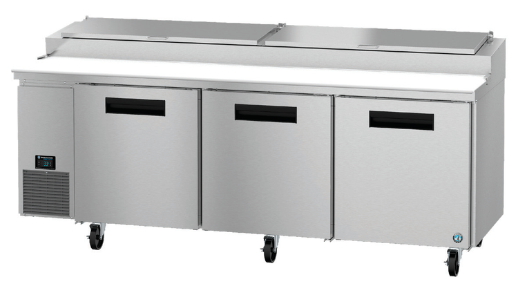 Product image #5 for Hoshizaki Steelheart PR93B 93-Inch Three-Section Reach-In Pizza Prep Table