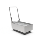 Thumbnail image #1 for Giles Enterprises Giles Boil Out Caddy BOC-9 Fryer Boil-Out Solution Disposal Caddy, 9-Gallon Stainless Steel with Casters