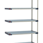 Thumbnail image #1 for Metro MetroMax 4 M4-1854GF-86-A5 Polymer Add-On Shelving Unit, 18"D x 54"W x 86"H, 5-Shelf