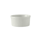 Thumbnail image #1 for Tuxton China DuraTux®© BPX-0502 Porcelain White Fluted Ramekin, 5 oz, 3-1/2" Round Case of 4 Dozen