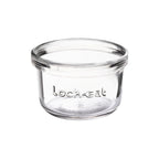 Thumbnail image #1 for Steelite Lock Eat by Luigi Bormioli LB1166601 4.25 oz Soda Lime Glass Condiment Jar Case of 2 Dozen