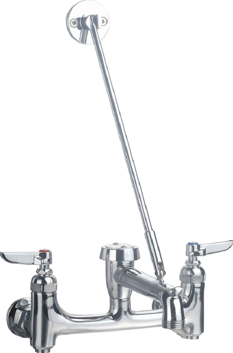 Product image #4 for Wall-Mount Service Sink Faucet with Vacuum Breaker, 6-1/2-Inch Spout, and 8-Inch Centers