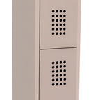 Thumbnail image #1 for SPG International Kelmax 4K0034 Double-Tier Single-Wide Steel Locker, 12"W x 15"D x 78"H, Padlock Hasp