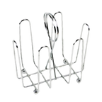 Thumbnail image #1 for Thunder Group CRSP435 Chrome-Plated Wire Sugar Packet Holder, 4-1/2" x 3-1/2" x 5-1/2"H Case of 48