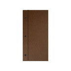 Thumbnail image #1 for Risch Chicago CMBFF-CH 4.25X11 Faux-Leather Menu Board, Ostrich Texture, 3-Hole Binder, 4-1/4" x 11" Case of 25