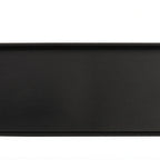 Thumbnail image #1 for Cal-Mil Hudson 22025-412-13 Rectangular Melamine Plate, Low Rim, Black, 13"W x 4"D x 1"H Case of 6