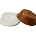 Thumbnail image #1 for G.E.T. CO-94-CL . . Clear Round Polypropylene Plate Cover, Fits 9-1/4"–10" Plates 1 Dozen