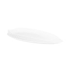 Thumbnail image #1 for G.E.T. The Naturals - EGS M179PL-NW White Melamine Leaf Platter, 17-3/4 x 9-1/2 x 1 in Case of 4
