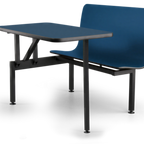 Thumbnail image #1 for JustChair Manufacturing Contour CONT-ADA-42 ADA Table Unit, 42 x 30 in, Black Laminated Top, Welded Steel Frame