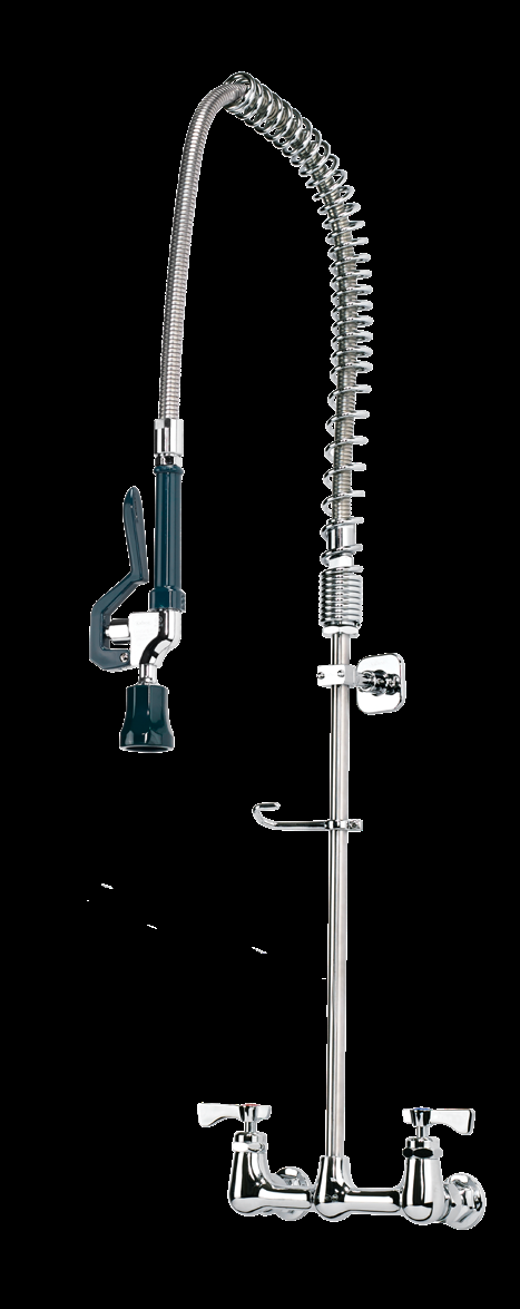 Product image #3 for Krowne Royal Series Wall-Mount Pre-Rinse Assembly, 8-Inch Centers, 35-Inch Hose, 1.2 GPM Spray Head