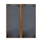 Thumbnail image #2 for Risch Sherwood SHERWOOD-2V 4.25X11 Hardback Faux-Wood Double-Fold Menu Cover, 4-1/4" x 11", 2-View Case of 25