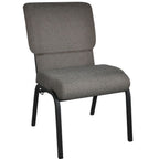 Thumbnail image #1 for Flash Furniture PCHT-113 Stackable Upholstered Chair, Fabric Seat and Back, Steel Frame, 20-1/2"W