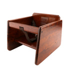 Thumbnail image #1 for G.E.T. BS-200-MOD-W2 . . Modified Hardwood Booster Seat with Double Strap, Walnut Finish