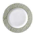 Thumbnail image #2 for Vertex China Rubicon RB-2-LFG 6-Inch Round China Saucer with Polished Foot, Magnesium-Reinforced Body, Linear Forest Green Case of 3 Dozen