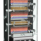Thumbnail image #1 for Rotisol USA MasterFlame MF975-6G-LUX Gas Floor-Model Rotisserie Oven, 6 Spits, 12–18 Chicken Capacity, 38" W