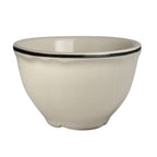 Thumbnail image #1 for Steelite International Homer, Styleline Black HL506847 Black China Bouillon Cup, 7.25 oz, Round Scalloped Edge Case of 3 Dozen