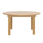 Thumbnail image #1 for Flash Furniture Hercules XA-F-60-RD-LN-GG 60" Round Solid Pine Dining Table with 1" Plank Top and Foldable Locking Legs
