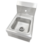 Thumbnail image #1 for IMC/Teddy CSW9-1S Wall-Mounted Space-Saving Hand Sink with Faucet, 12"W x 14-1/2"D x 13"H, 9" x 9" x 5" Bowl