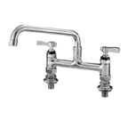 Thumbnail image #1 for Component Hardware Encore KL61-8010-SE1 Elevated Bridge Deck-Mount Faucet, 8-Inch Centers, 10-Inch Stainless Steel Swing Spout