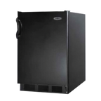 Thumbnail image #1 for Summit Commercial Accucold® FF6BKBI7ADA Undercounter Refrigerator, 1-Section, 5.5 cu. ft., Solid Reversible Door, Black