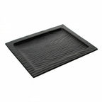 Thumbnail image #1 for G.E.T. Sustain 15003074001 Rectangular Melamine Serving Tray, Black, 15 x 11-3/4 x 3/4 in. Case of 4