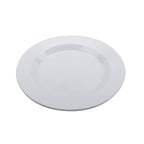 Thumbnail image #1 for G.E.T. Minski™ PT-12-MN-W Round White Melamine Plate, 12-1/2-Inch Diameter, Textured Rim 1 Dozen