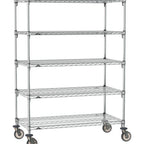 Thumbnail image #1 for Metro Super Erecta SA-2442C-68-M5 Super Adjustable Mobile Wire Shelving Unit, 42"W x 24"D x 68"H, 800 lb. capacity per shelf, 1200 lb. capacity per