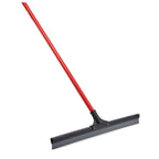 Thumbnail image #1 for Libman Commercial 515 24" Soft Straight Synthetic Rubber Floor Squeegee with Threaded Steel Pole Handle Case of 6