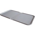 Thumbnail image #1 for Dinex DXSC132223 Fiberglass Gray Individual Patient Tray, Flat with Middle Channel