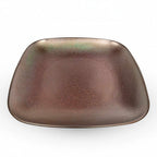 Thumbnail image #1 for Korin Inc PLL-478 Metallic Red Square Plate, 7-3/4"