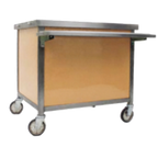 Thumbnail image #1 for Eagle Group Director's Choice DCS-CUEL-36 Cafeteria Cashier Unit, 36"L x 30"W x 34"H, Left Cash Drawer, Stainless Steel Top