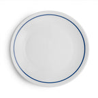 Thumbnail image #1 for Cardinal Reflections Blue Band by Santa Anita FP464 11-Inch Round Stoneware Coupe Plate with Blue Band 1 Dozen