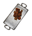 Thumbnail image #2 for American Metalcraft G21 Small Rectangular Stainless Steel Griddle Plate, 21-3/4 x 9 x 1-1/2 Inches, Hammered Finish