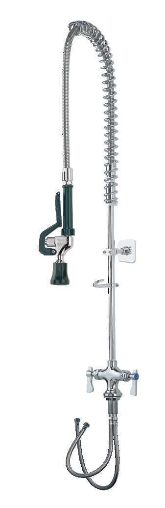 Product image #3 for Krowne Royal Series Single-Hole Deck Mount Pre-Rinse Faucet Assembly with Flexible Gooseneck and 38-Inch Hose