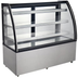 Thumbnail image #5 for Omcan 60-Inch Curved Glass Floor Refrigerated Showcase, 18.89 Cu. Ft., See-Thru, 3-Shelf