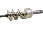 Thumbnail image #1 for AllPoints Foodservice Parts & Supplies 2051140 Meat Grinder Feed Screw Worm, 8-1/2" L x 2-1/8" OD, Stainless Steel