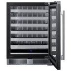 Thumbnail image #2 for Summit Commercial Summit Appliance SDHW2442 Commercial Undercounter Wine Cooler, 24"W, 3.25 cu. ft., 18" Shallow Depth, Black